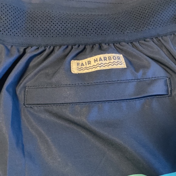 Fair Harbor Blue and Green Swim Trunks - Picture 7 of 12